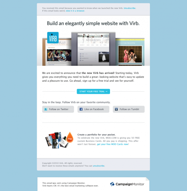 Build an elegantly simple website with Virb