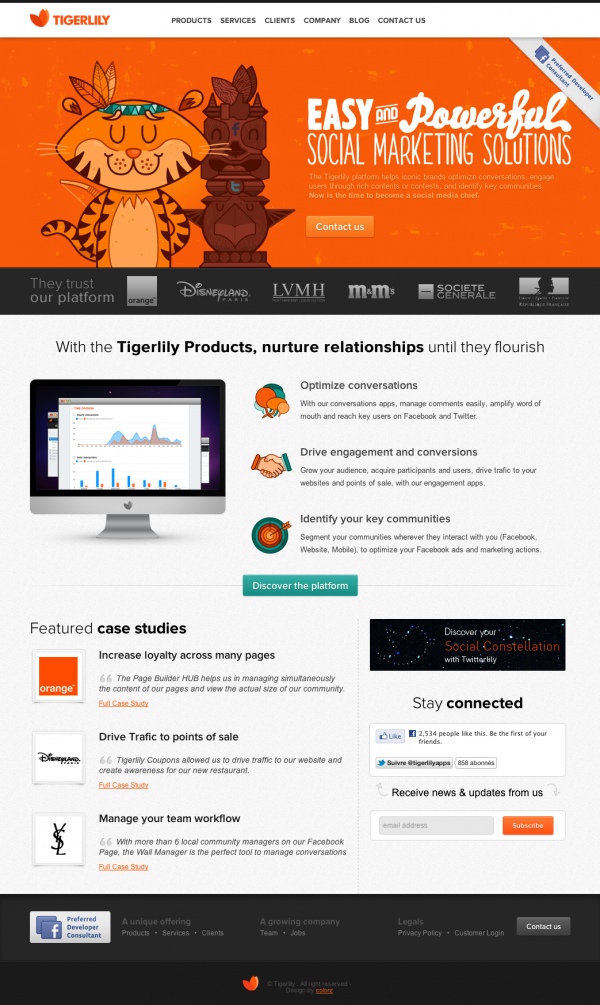 Tigerlily, Easy and Powerful Social Marketing Solutions